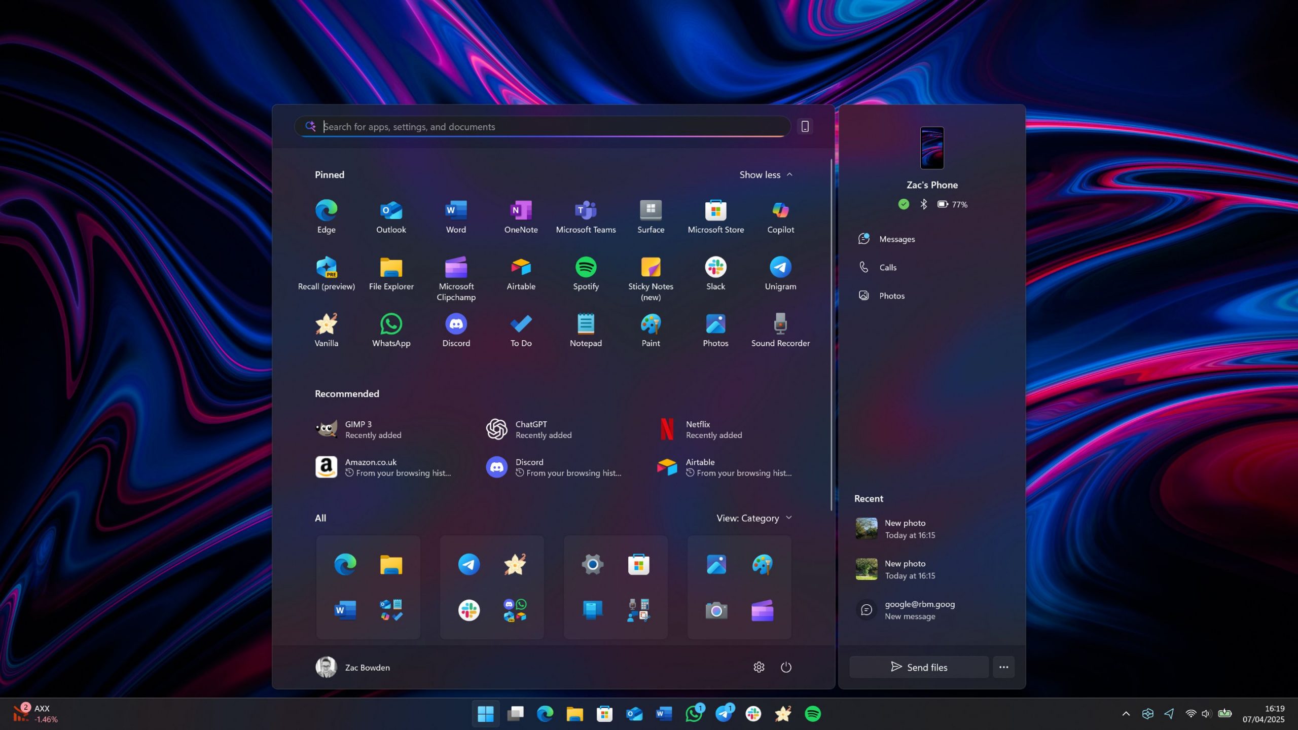 windows11 new start menu scaled